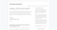 Desktop Screenshot of michelleminkoff.com