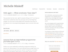 Tablet Screenshot of michelleminkoff.com